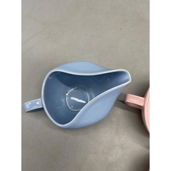 Conversation Taylor Smith creamer sugar bowl lid pink blue Conversation READ - Picture 5 of 8